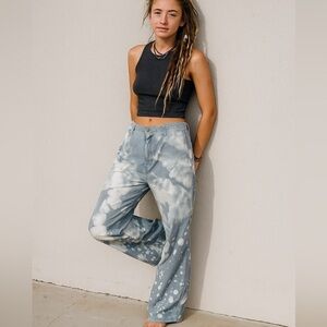 Custom Bleached Hippie Boho Oversized Jeans